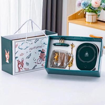 Conjunto de Presente Caneca Termostática de Vidro de Veado