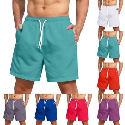 Men's Fashion Elastic Waist Drawstring Shorts Casual Pants