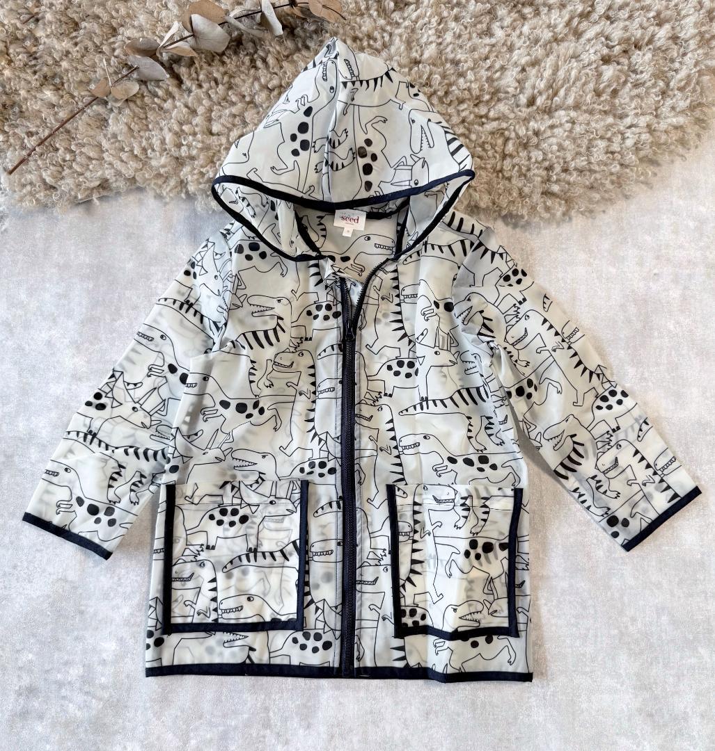 

[USED] Seed Heritage Kids Raincoat Dinosaur Pattern