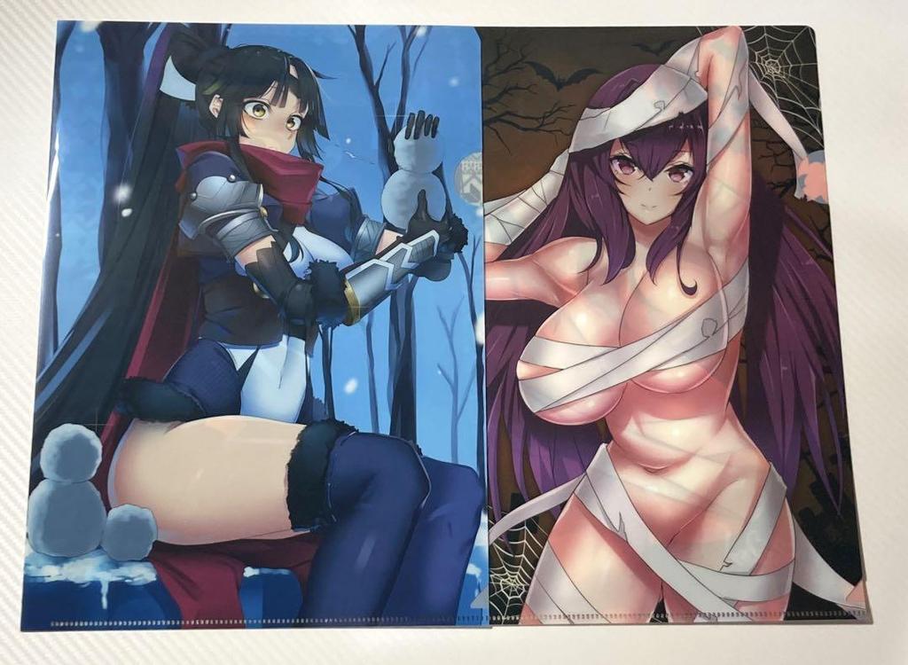 [USED] Fate Doujinshi Eleven Nine Clear File & Acrylic Keychain