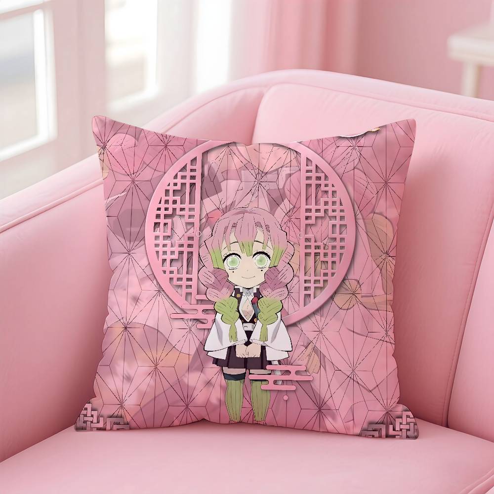 Anime Dämonen-S-Schlächter K-Kimetsu Kissenbezug Musterdruck Kissenbezug Wohnzimmer Sofa Kissenbezug Schlafzimmer Zimmerdekor