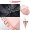 Sun UV Long Sun and Rain Frilled Manual 8 Sun Easy to Carry [LINSHIN] Women's Umbrella, Protection, Umbrella, Umbrella, Water-Repellent, Lightweight,
