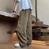 Ji Chao brand overalls men's fat loose and enlarged casual straight charging trousers