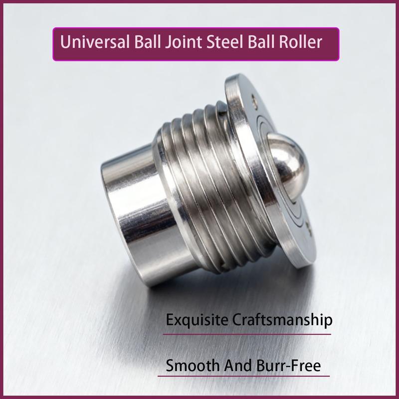 Steel Ball Roller with Spring Telescopic Fine Thread Universal Joint Ball Head for Industrial Machinery M16/M20/M24