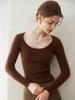2025 Women's 100% Pure Cashmere U-Neck Slim-Fit Knit Sweater, Autumn/Winter Collection