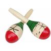 TradeWind Maracas, Latin Percussion, Wooden Shakers, Egg-Shaped, Set of 2 (Palm Tree Design), Perfect for Eurhythmics, Brass Bands, Karaoke, and Parti