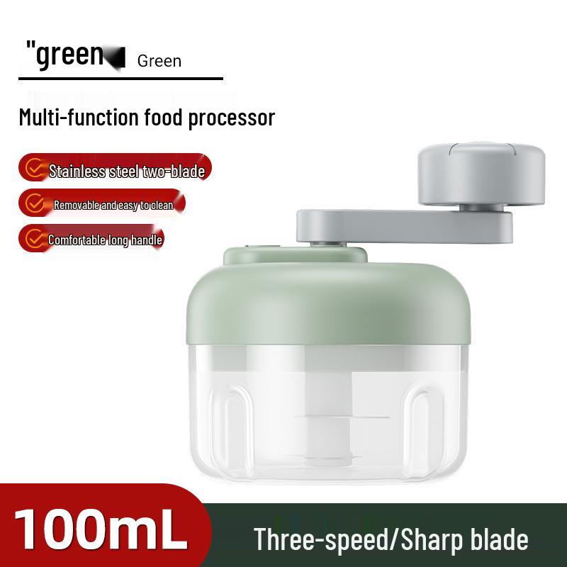 Compact Wireless Electric Garlic Masher: Automatic Pull-Type Garlic Cutter & Paste Maker
