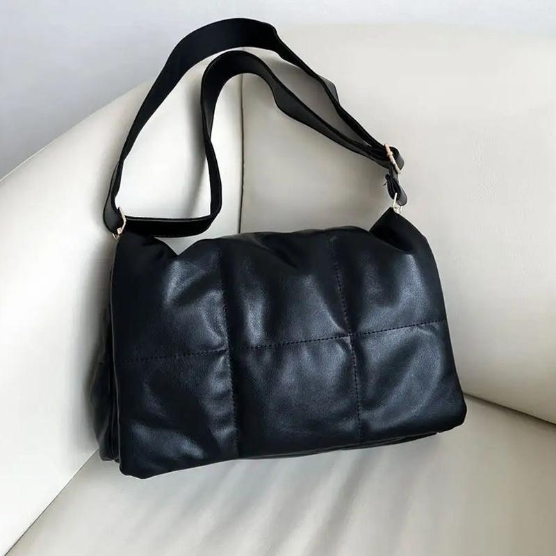 Женская мягкая сумка через плечо — фото 3