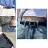 Stylish Square Pu Buckle Waist Belt For Men And Women Trendy And Minimalist Fashion