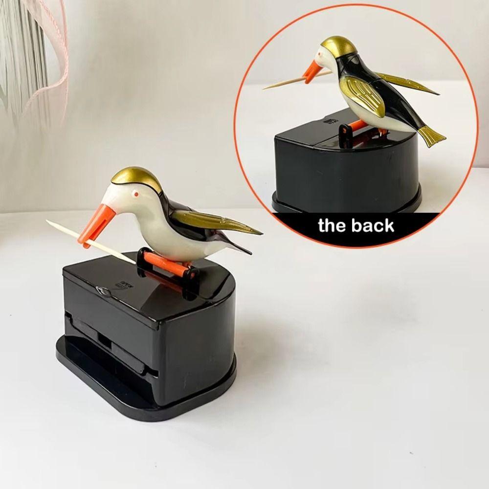 Cute Little Bird Pop-Up Toothpick Box Cartoon Pressing Toothpick Box  Home Furnishing