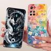 Casing For Redmi Note 11 5G China Case Transparent Cute Cat Fashion Butterfly Funny Painted Cover 21091116AC