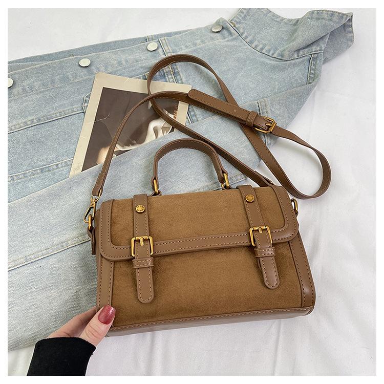 

Ретро Маленькая Сумка Женская Модная Универсальная Через Плечо Супер Горячая Портативная Квадратная Для Ношения 22x8x13