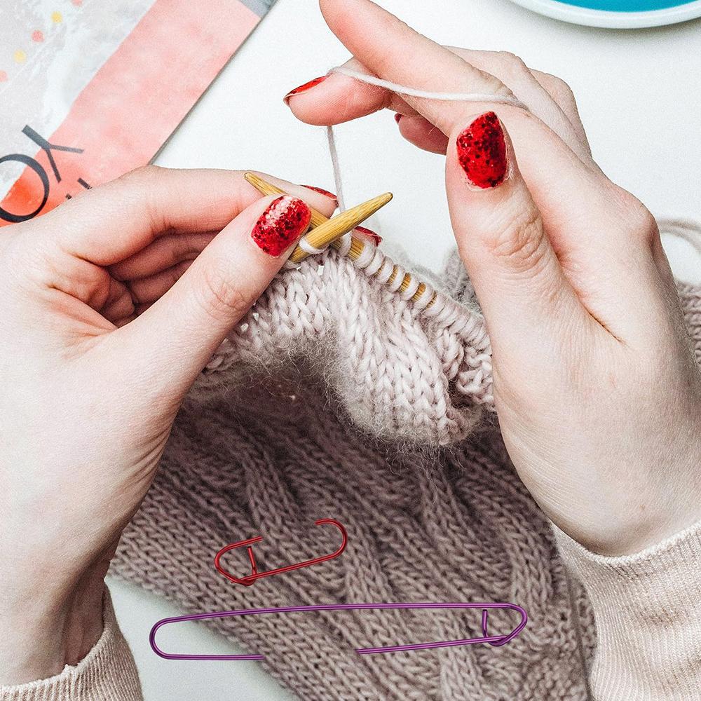 12pcs Knitting Stitch Holders Versatile Yarn Stitch Marker for Quilting Sewing