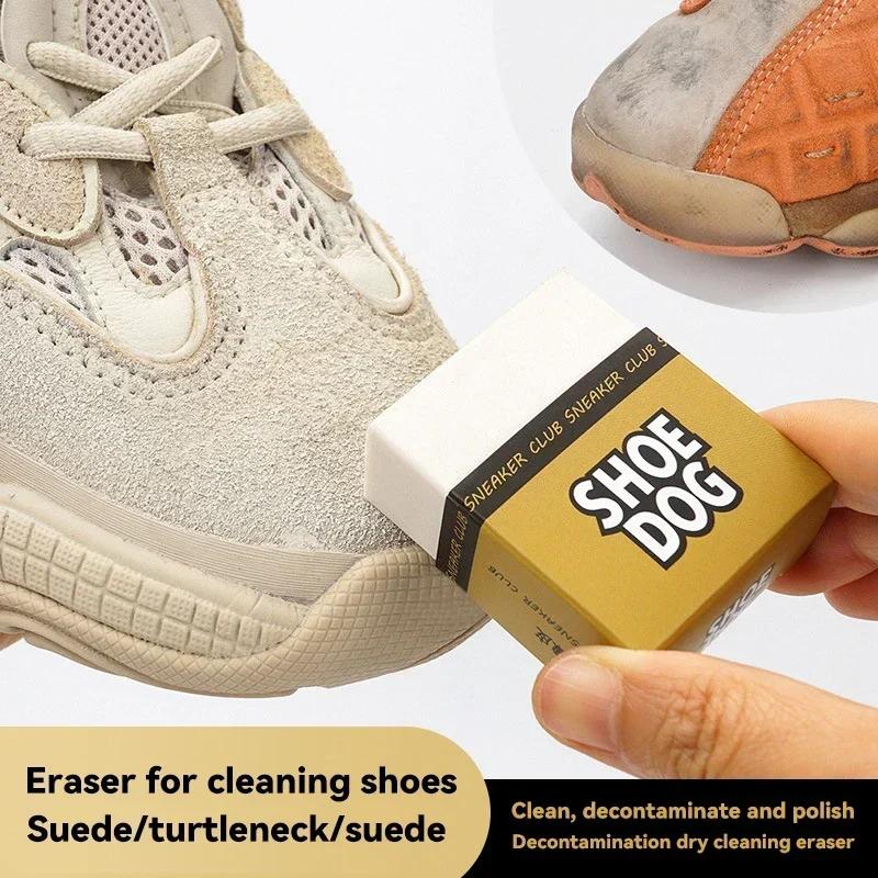 Superren Skorengöringssudd Sudd Skoborste Gummiblock Mocka Fårskinn Matta Skor Vård Läderrengöring Sneakersvård