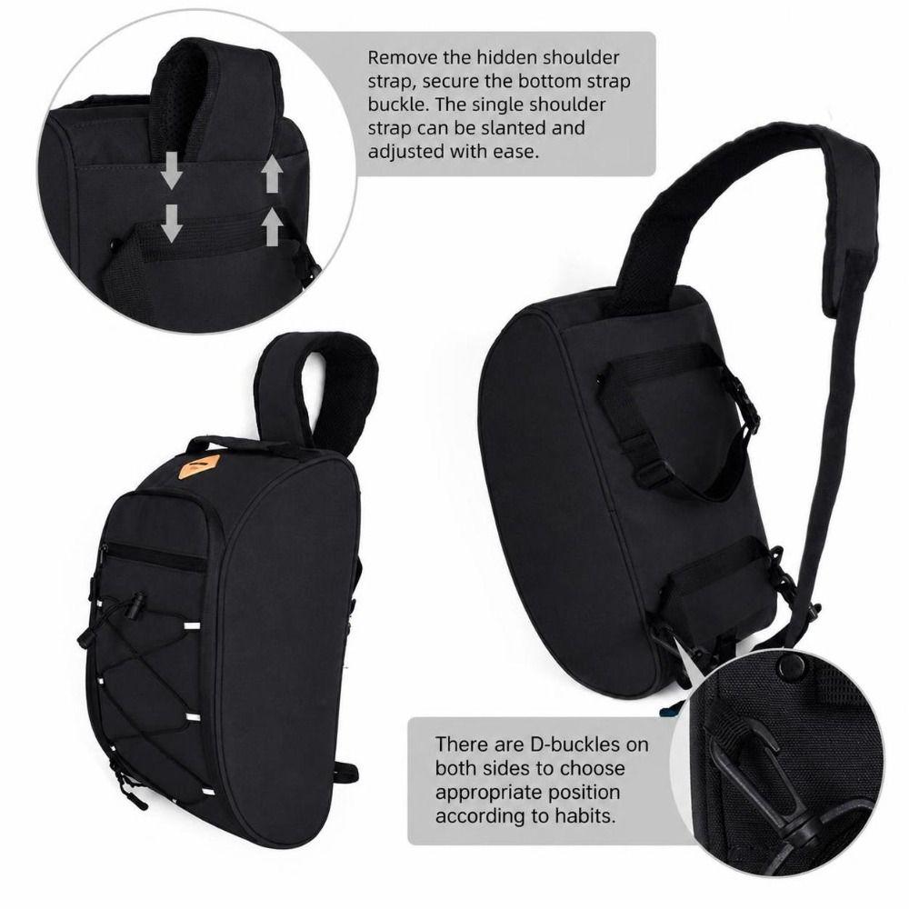 Oxford Cloth Bike Trunk Bag Black Bike Rear Seat Bag Rear Seat Storage Bag  Hiking Activities