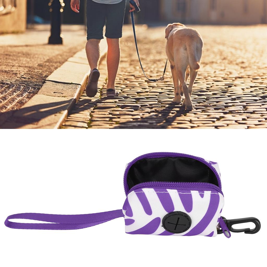 Portable Pet Waste Bag Holder Dog Garbage Bag Dispenser Carrier for Walking Leash
