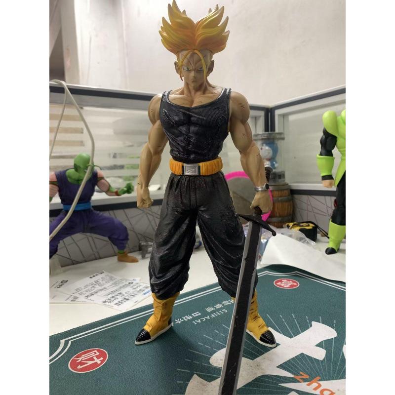 Dragon Ball Figure Super Saiyan, Trunks Statue, Battle Suit Statue Model Doll Ornament Flavor
