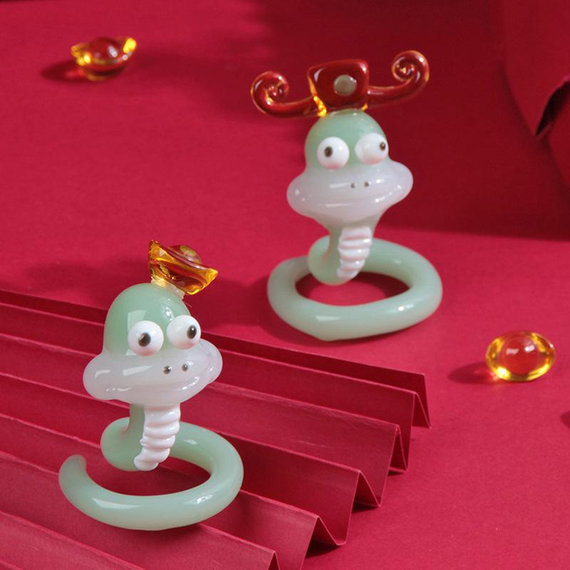 2025 Year of the Snake Glass Ornaments: Creative New Year Decorations and Gifts
