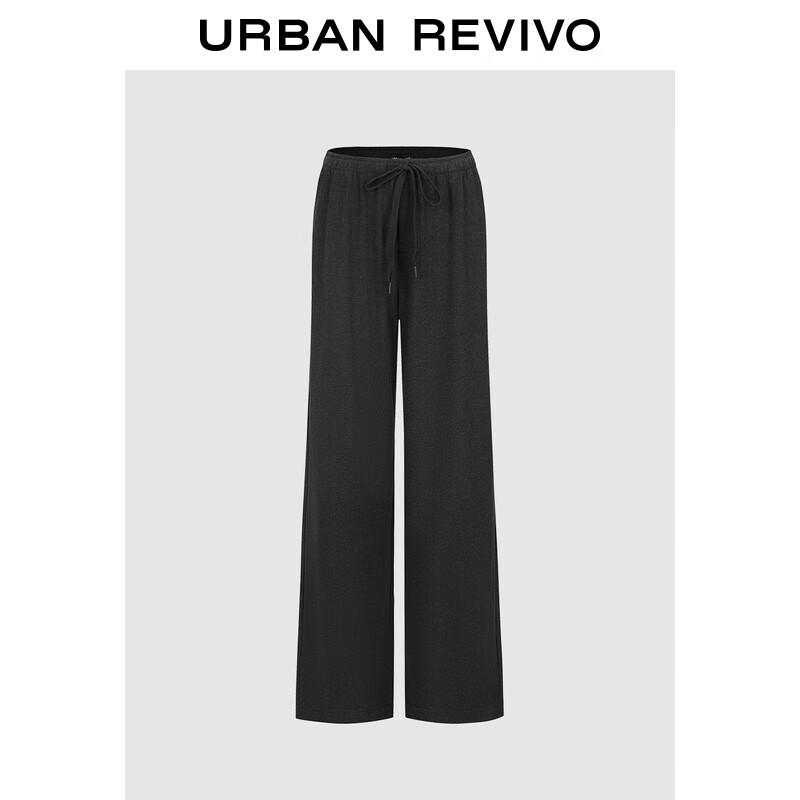 

UR2025 Women s Casual Drawstring Wide-Leg Pants S