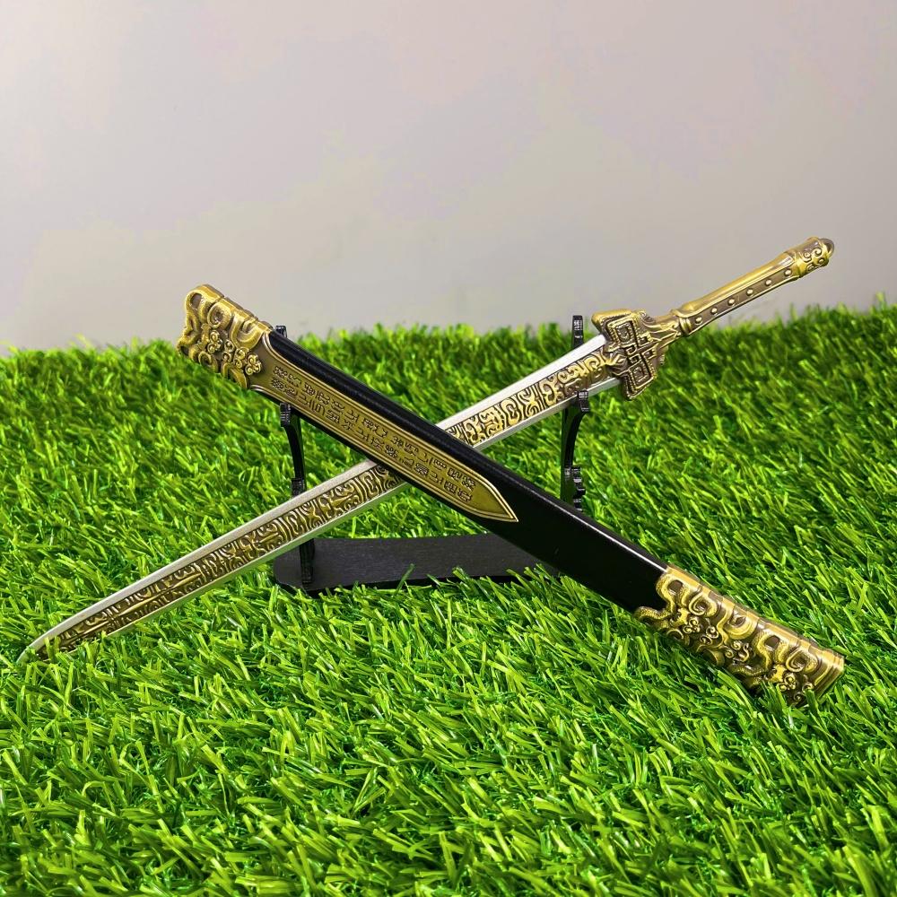 11inch Metal Chinese Ancient Katana Real Size Japanese Katana Original Samurai Sabre Steel Blade Sword Original Ninja Knife Toy