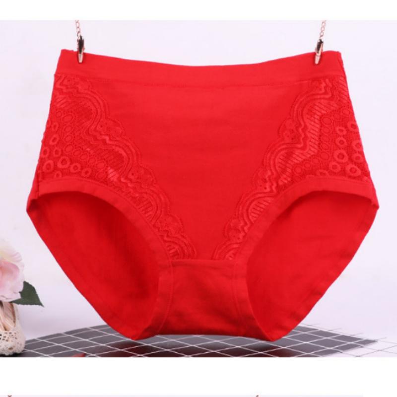 High Waist  cotton Briefs Panties Briefs Cotton Large Plus Size Lingeries Middle-aged Women Underpants Briefs High Waist Plus Size