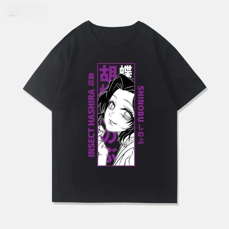 2025 Ghost Annihilation Blade Anime Joint Yoji Yamamoto Feng Tanjirou Pure Cotton Tide Brand Loose Printed Men Women T-Shirts