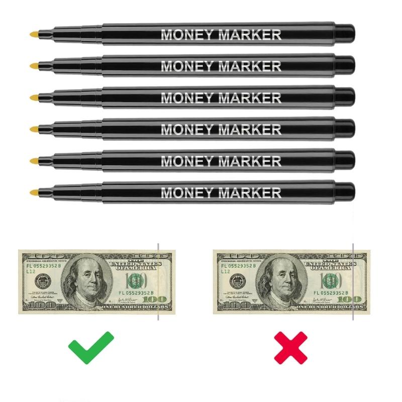 Plastic Security Enhancement Pens Money Detection Pens for Cash Handling Gift