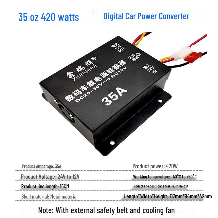 24V To 12V High-Power DC Buck Converter for Cars and Trucks