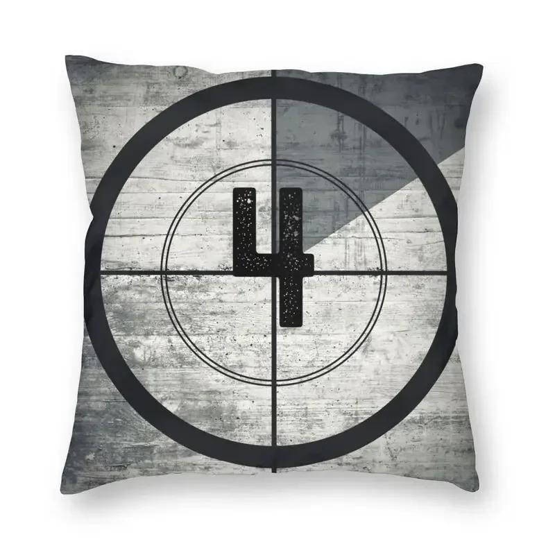 Retro Movie Night Popcorn Cushion Cover Camera Floor Pillowcase Sofa Cool Home