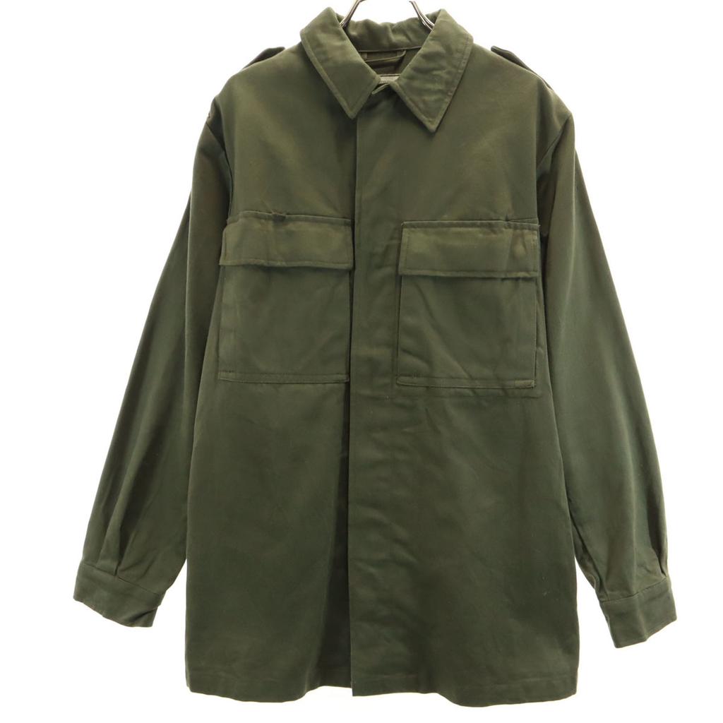 DUTCH ARMY 80s vintage Military jacket khaki Men's Used