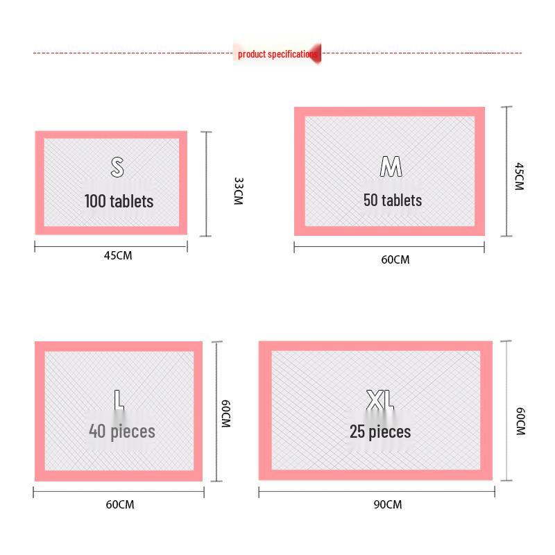 Universal Absorbent Pet Urine Training Pads