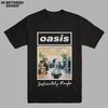 Summer Oasis Band Rock T-shirt Retro Punk Print T-shirt Loose Breathable Casual Short Sleeve T-shirt Camisetas Surf Hombre Moto