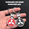 Car Dedicated KeyChain Ring Auto Logo Key Pendant Accessories For Mitsubishi Lancer Mirage ASX Lancer Ex Galant Attrage Xpander