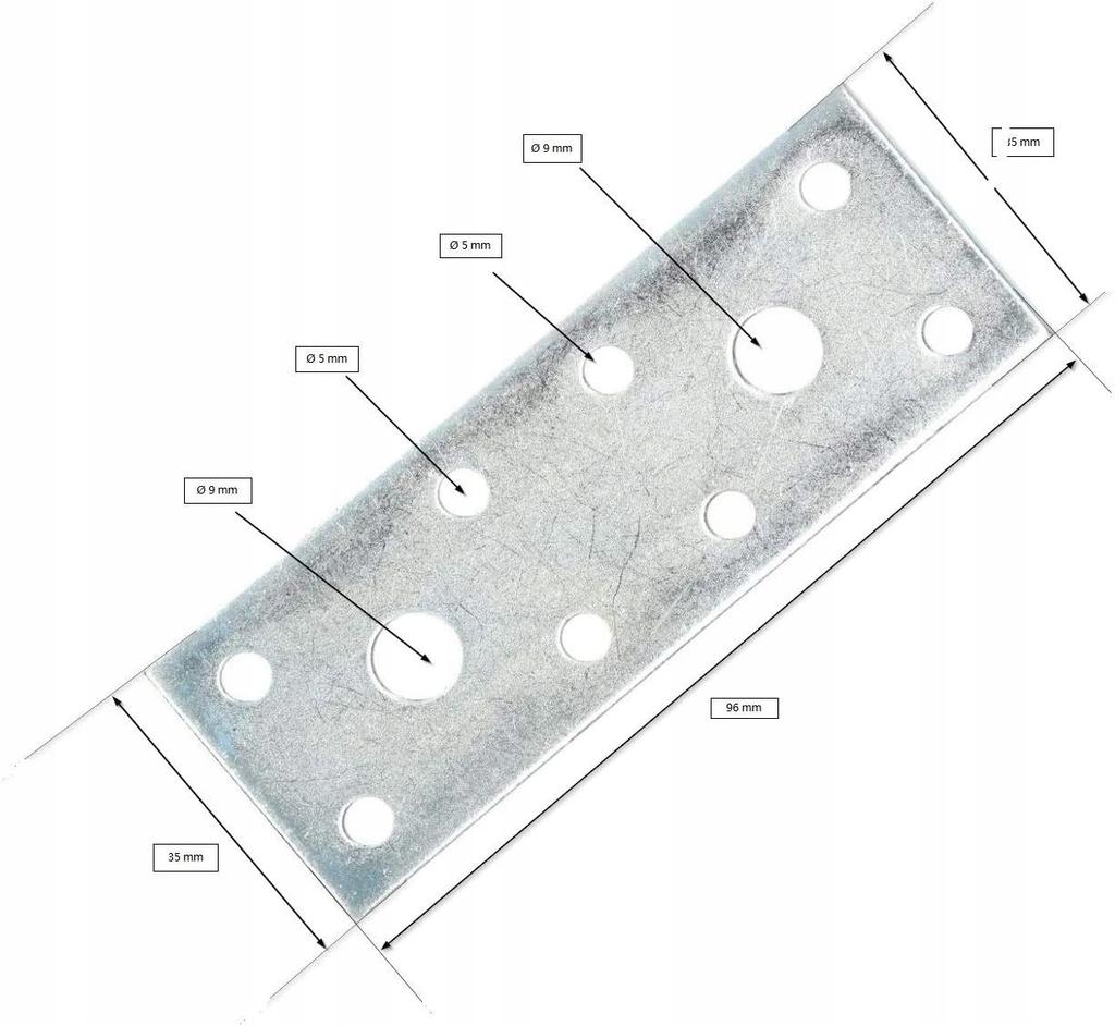 Xłącznik Prosty 96X35 K - 100 Szt