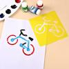 6-24pcs Simple Cartoon Pattern Drawing Template for Watercolor Pen Oil Painting Pigment Chalk Convenient Art Painting Tools