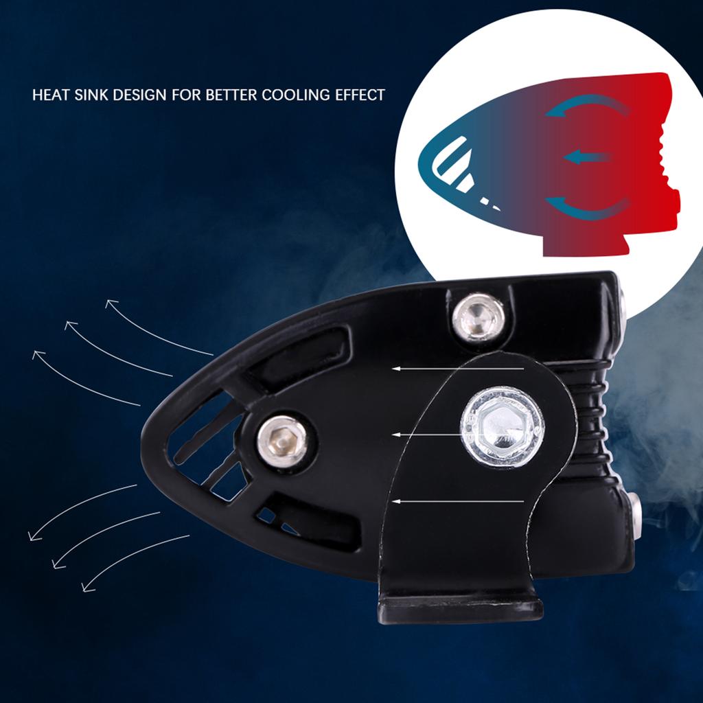 7inch 6 LED 30W 6000LM Car Work Light Strip Bar Roof Driving Spot Flood Lamp 936V