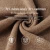 FIRS Women's 70% Merino Wool 30% Cashmere V-Neck Sweater
