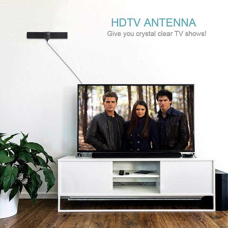 25 mils rekkevidde antenne TV digital HD 4K antenne digital innendørs HDTV støtter 1080P