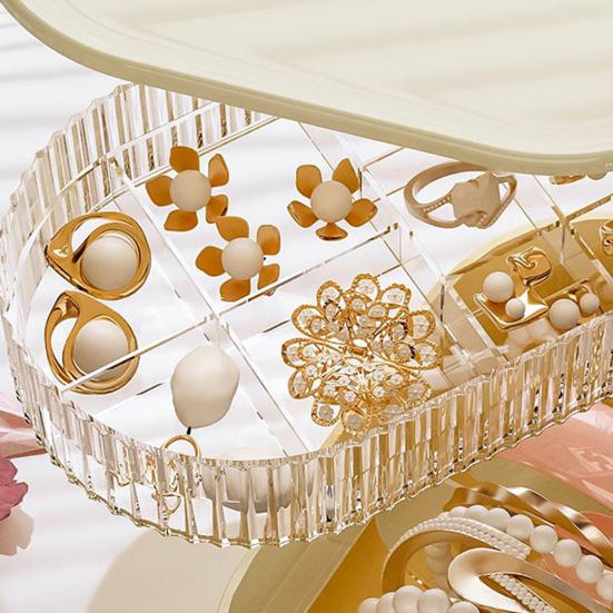 Multi-functional Storage Box 45720 Layers Rotatable Dust-proof Home Office Bathroom Countertop Cosmetic Jewelry Stationery