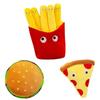 Cartoon Cute Plush French Fries Soft Toys Cuddly Pizza Pillow Cushion Kids Gifts