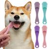 Pet Toothbrush with Finger Cover And Elastic Non-Slip Handle Cleaner Gently Cleans Gums Removes Plaque Toothbrush for Cats And Dogs