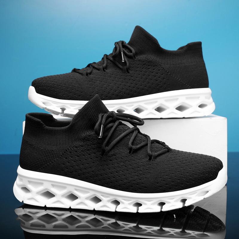 

Мужская обувь 2024 года, четыре сезона, новые дышащие сетчатые мужские спортивные кроссовки для активного отдыха, легкие, плетеные, с мушкой, прилив 50