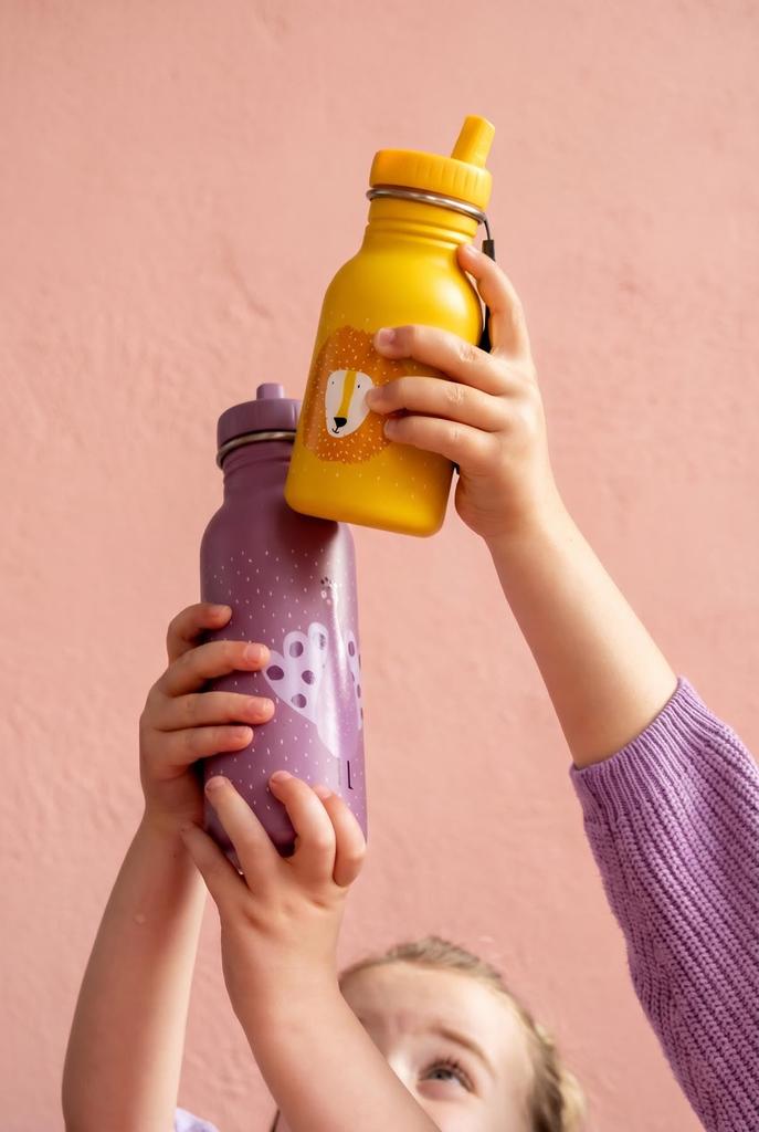 Trixie 350ml Stainless Steel Water Bottle with Animal Design and Spout - Stylish and Perfect for Outings, Baby, Dishwasher Safe, Gift for Nursery Scho
