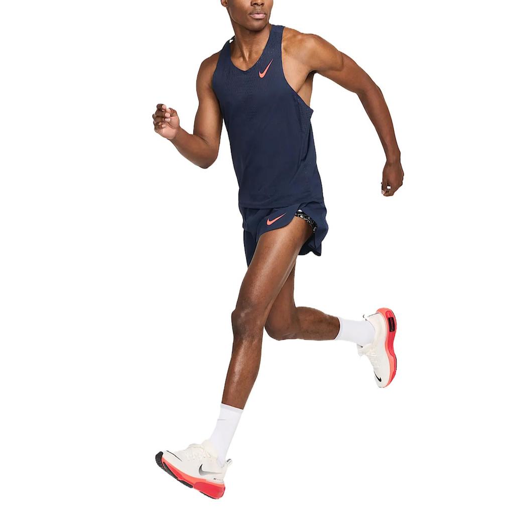 Nike Aeroswift Dri-FIT ADV Swoosh Comfortable Quick-Drying Mid-Rise Sports Shorts Men shorts Obsidian Bright-Red FN3352-451