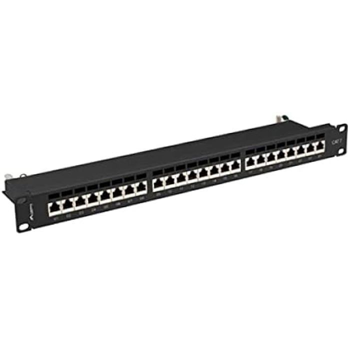 Patch Panel - LANBERG - PPS7-1024-B - 24 Ports - CAT.7 - FTP - Noir