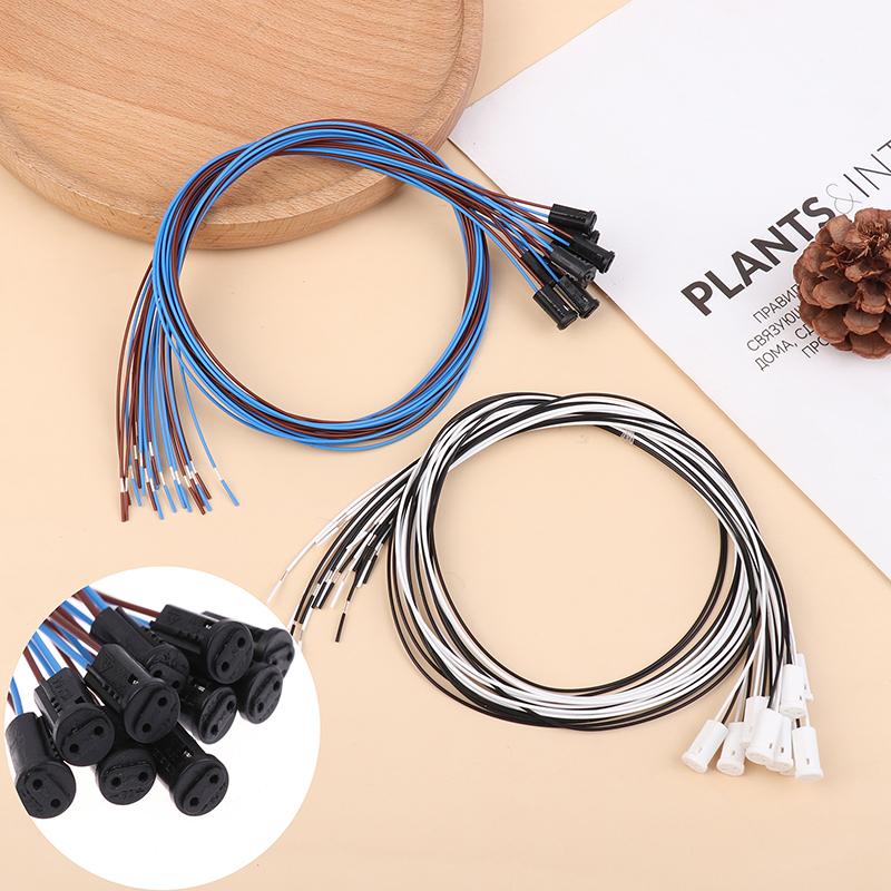 10Pcs/Lot 60Cm Length G4 Lamp Socket Stable Inner Wire Miniature Led  Lamp Holder Light Bulb Halogen Light Bulb Base