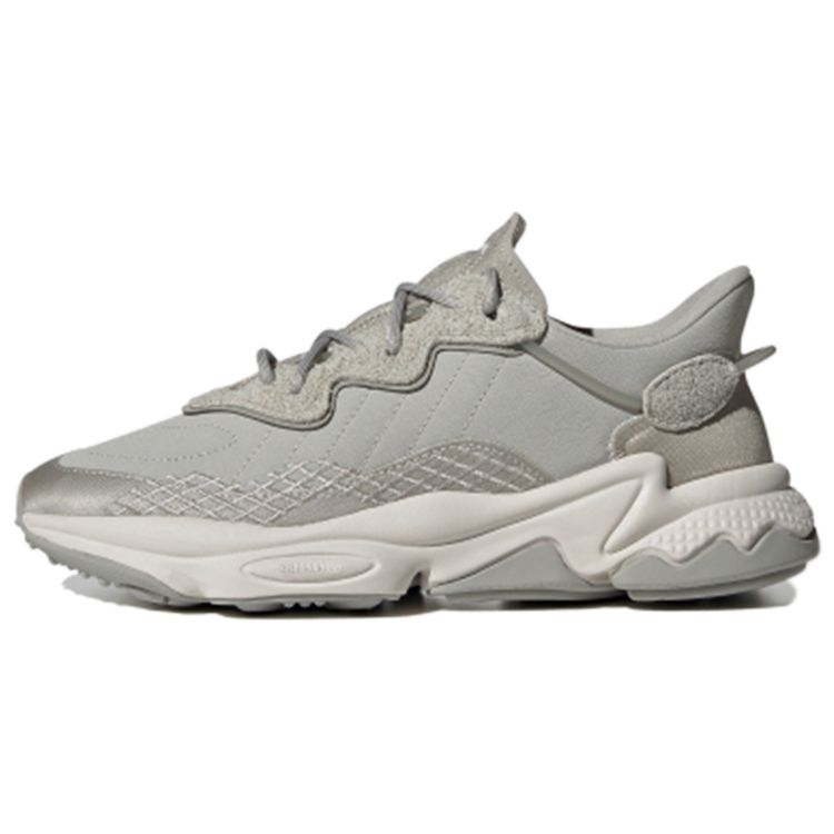Adidas Originals Ozweego Fabric Sports Comfortable Breathable Low-Top Lifestyle Shoes Women Sneakers Gray FV9749