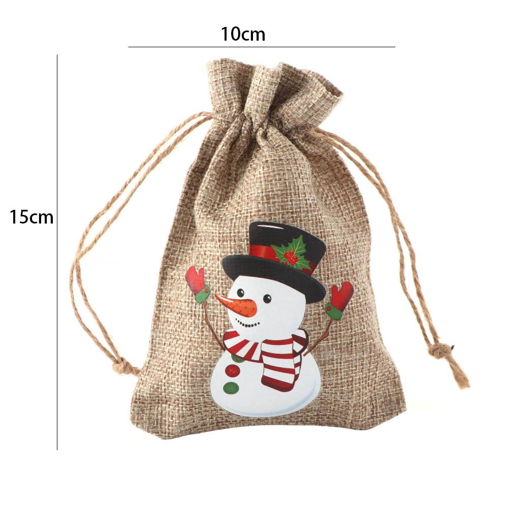 Party Wedding Drawstring Pouch Christmas Ornament Candy Bags Christmas Decorations Storage Bags