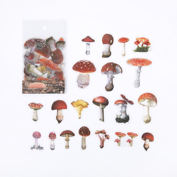 Kawai Stationery PET Sticker Pack Jennys Time Series Plant Creative Handbook Material DIY Decorative Stickers 8 Types Lovely