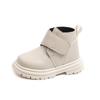 Children's Spring/Autumn Solid Short Boots – Boys' Fashion, Girls' Soft-Sole Anti-Slip Ankle Boots, Leather Boots